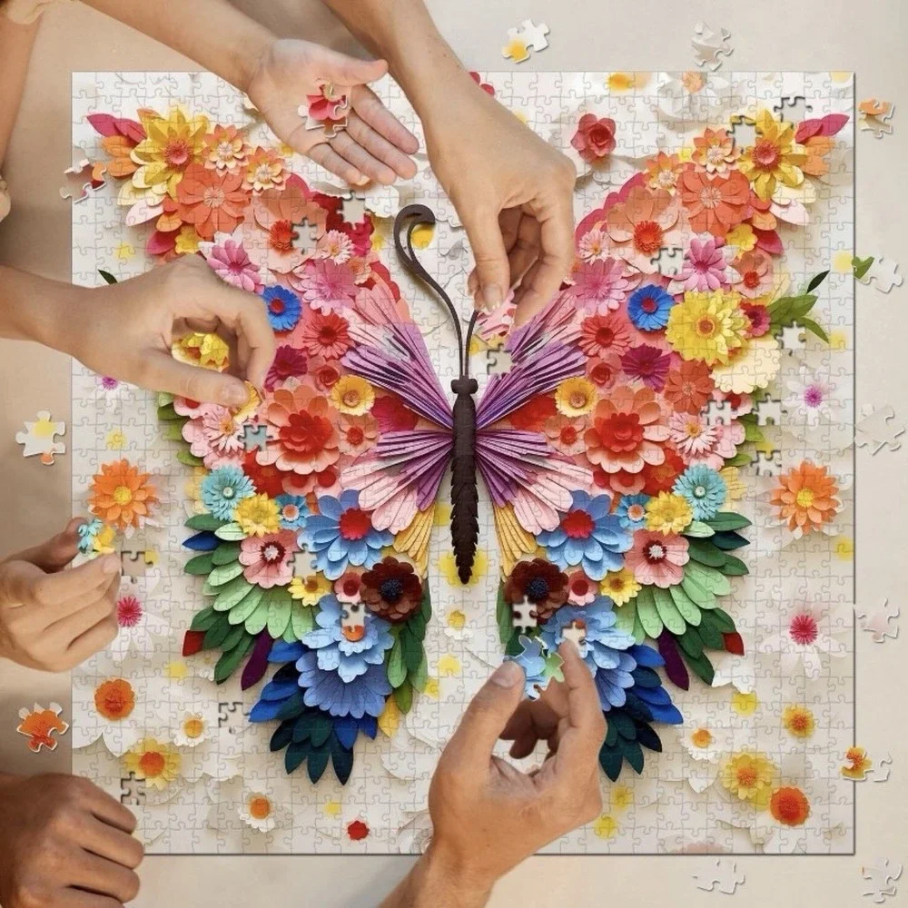 PPuzzling COLORFUL WINGS Butterfly Jigsaw Puzzle 1000 Pieces NIB Factory Sealed